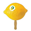 Digital Lemon/Lime Fast Fan w/ Wooden Handle & Front Imprint (1 Day)